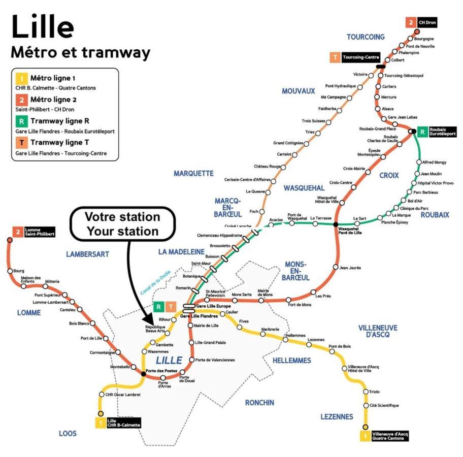 Lille Centre - Nice Cozy And Functional Parking מראה חיצוני תמונה